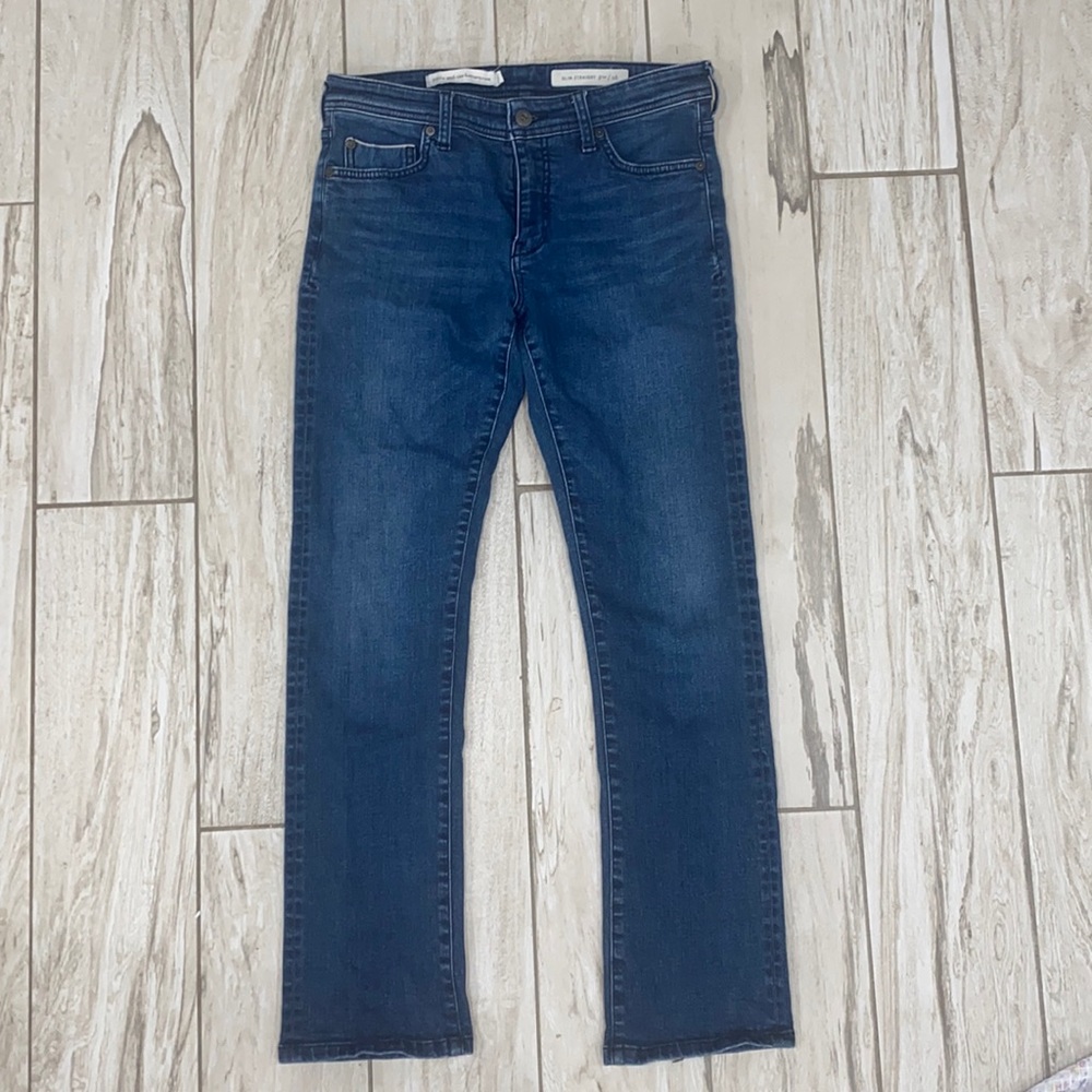 Pilcro and the Letterpress Anthropologie slim straight jeans
